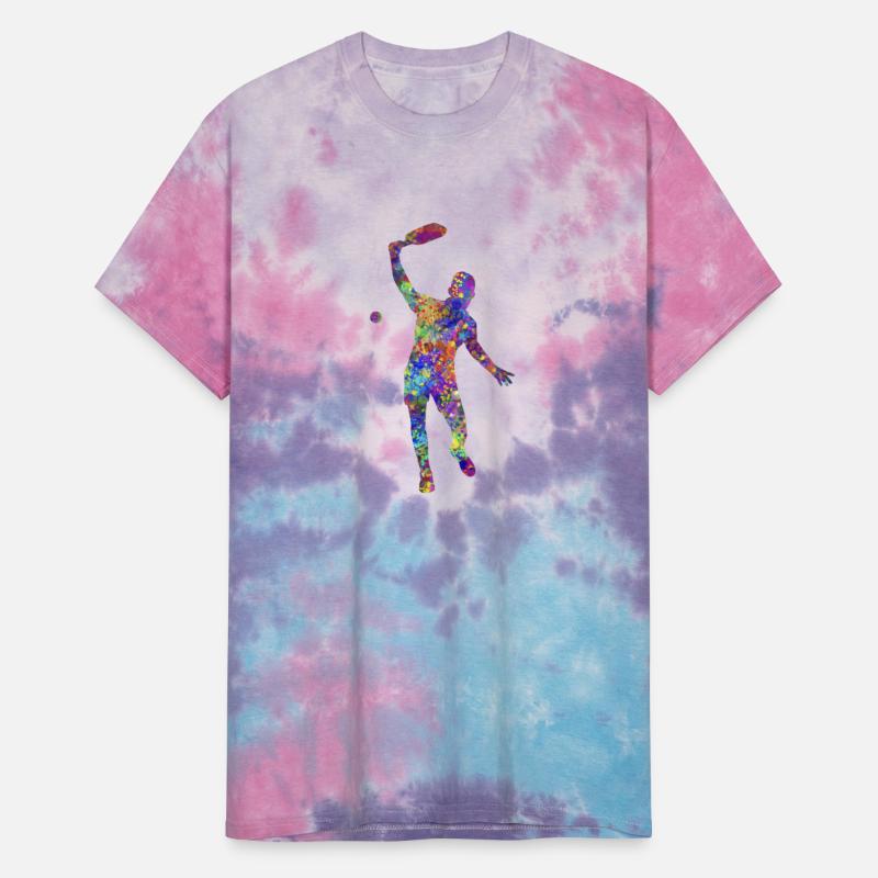 Splatter Paint Pickleball Player