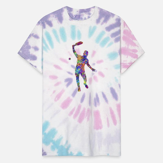 Splatter Paint Pickleball Player