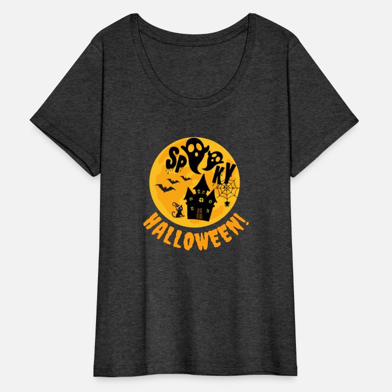 Spooky, Haunted House, Cat, Ghosts Halloween Shirt