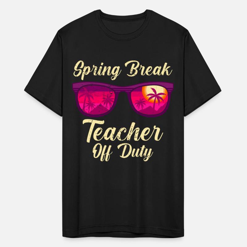Spring break teacher off duty vacation teacher
