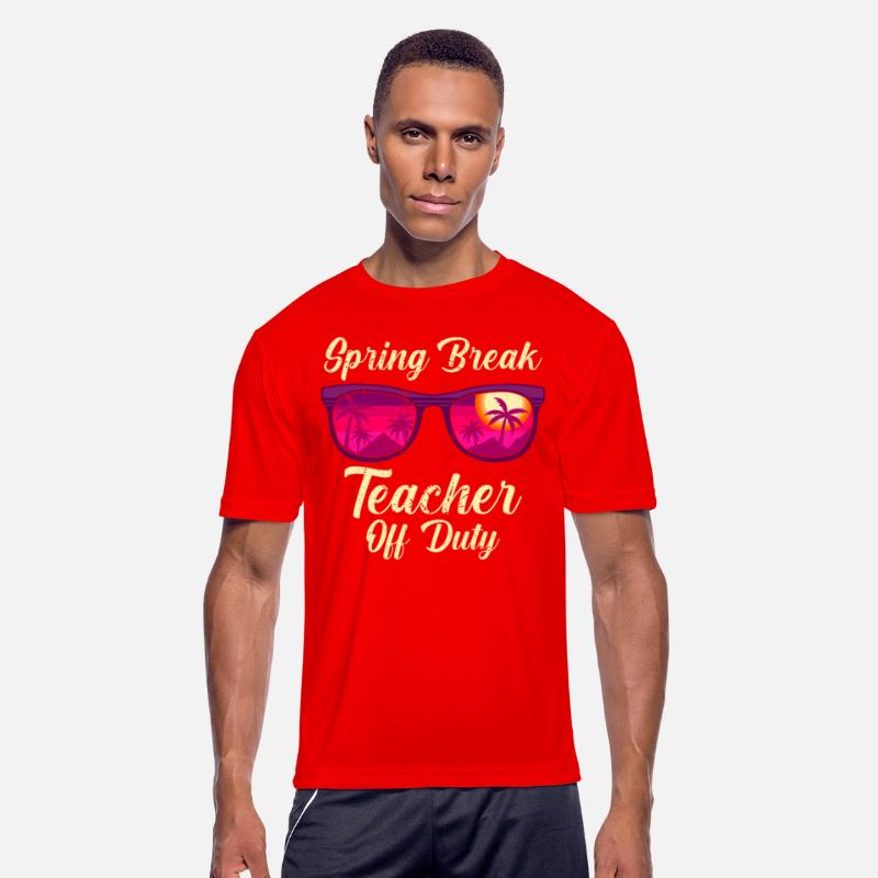 Spring break teacher off duty vacation teacher