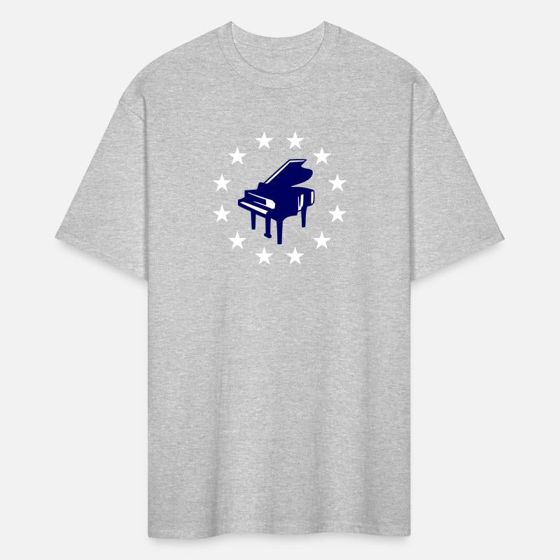 Starts Circle Grand Piano Ring Organ DJ Music Logo