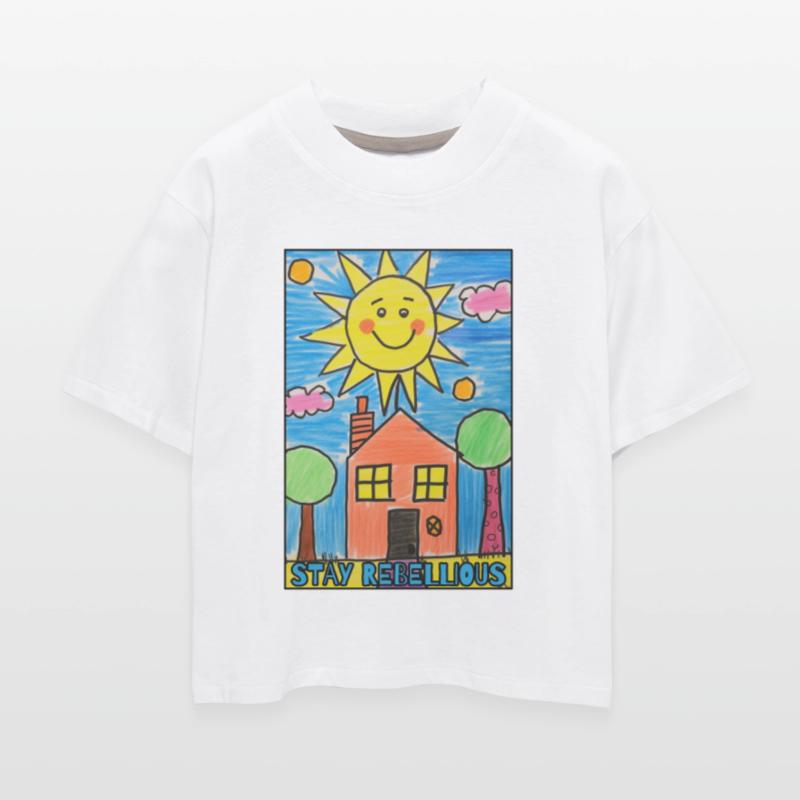 STAY REBELLIOUS: Kids Drawing Sun and Garden