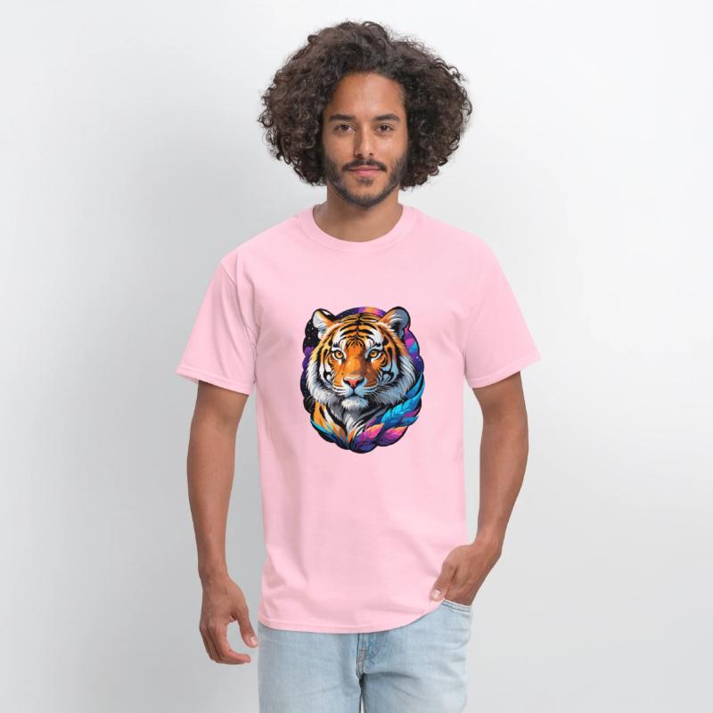 Stellar Tiger Aura - Cosmic Animal Artwork