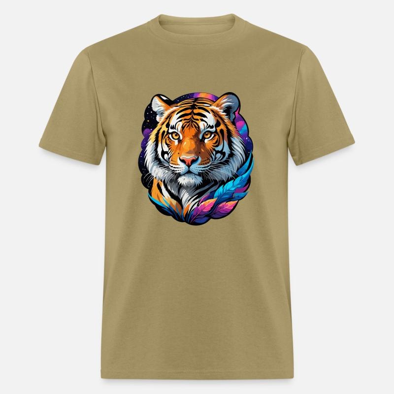 Stellar Tiger Aura - Cosmic Animal Artwork