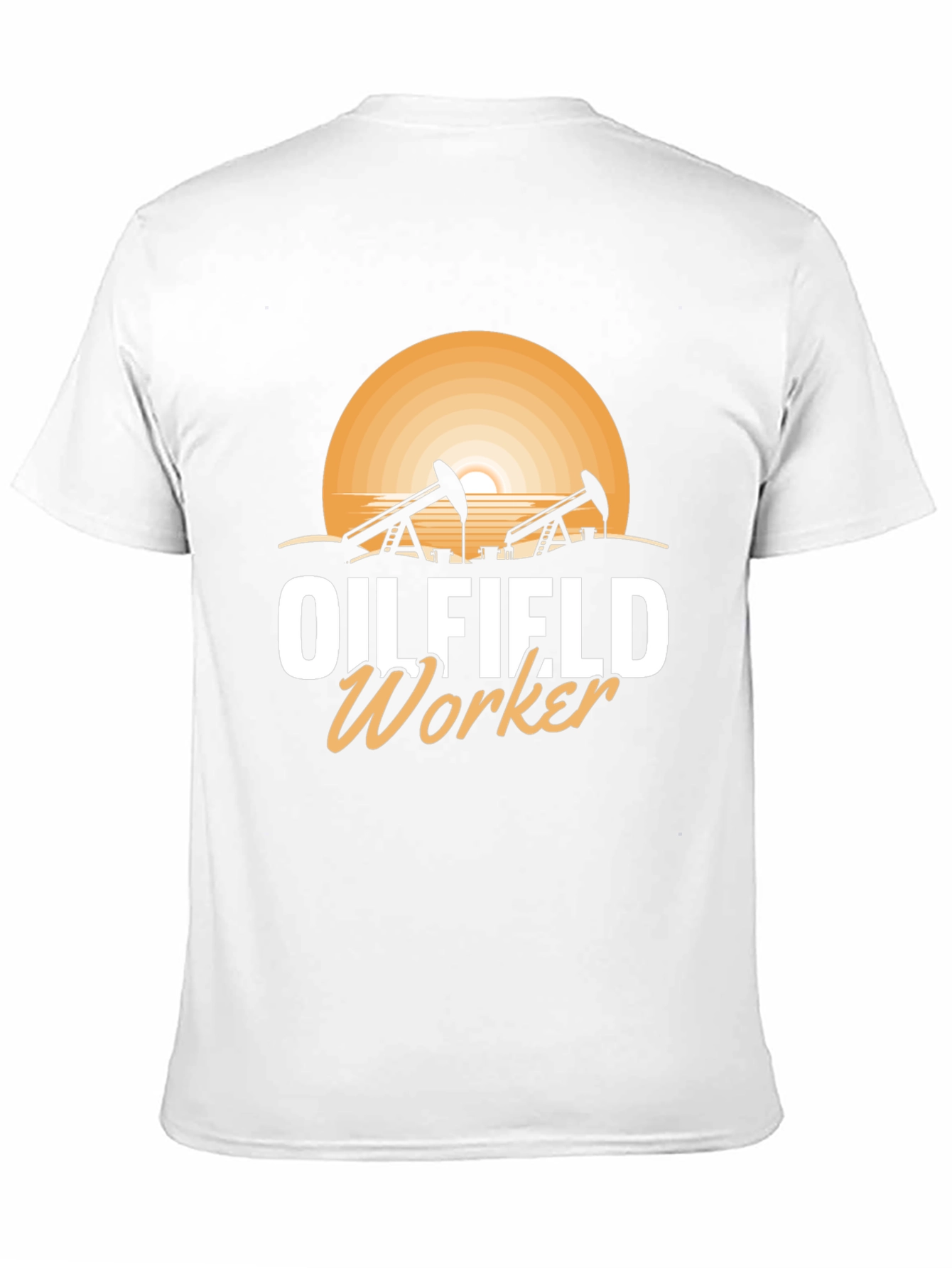 Oilfield Worker Graphic Tee - Sunset Design