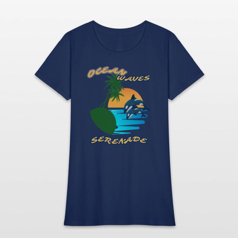Summer serenade Fun day Ocean wave inspired Tee