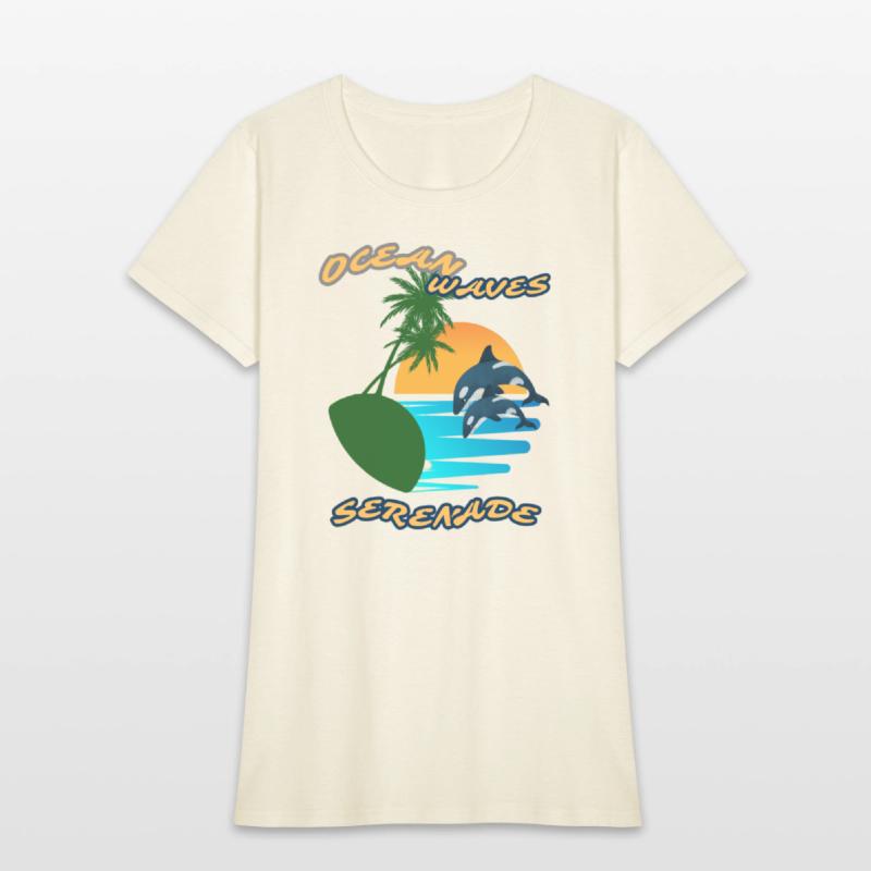 Summer serenade Fun day Ocean wave inspired Tee
