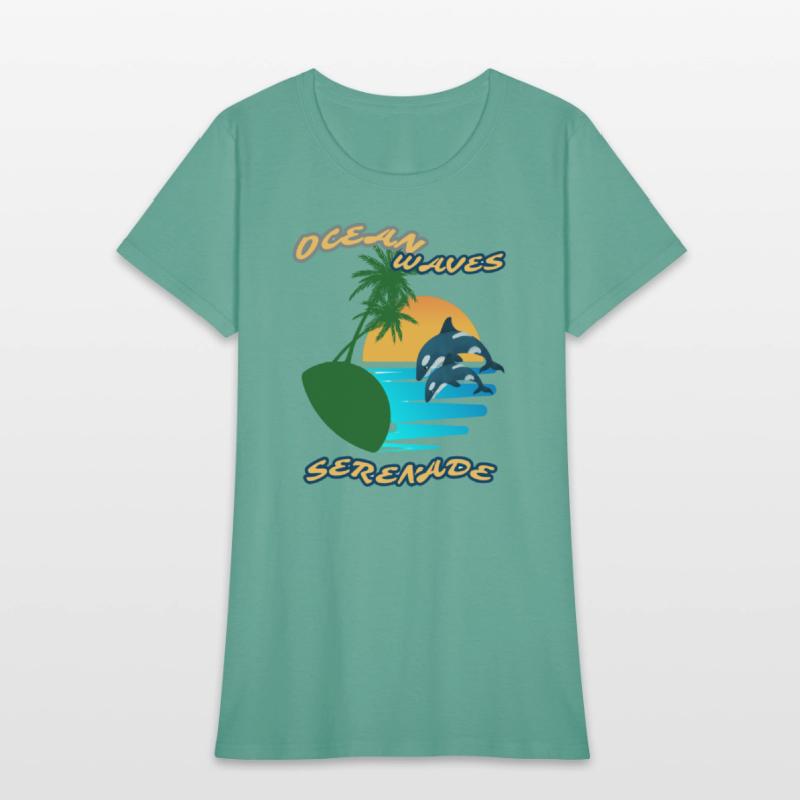 Summer serenade Fun day Ocean wave inspired Tee