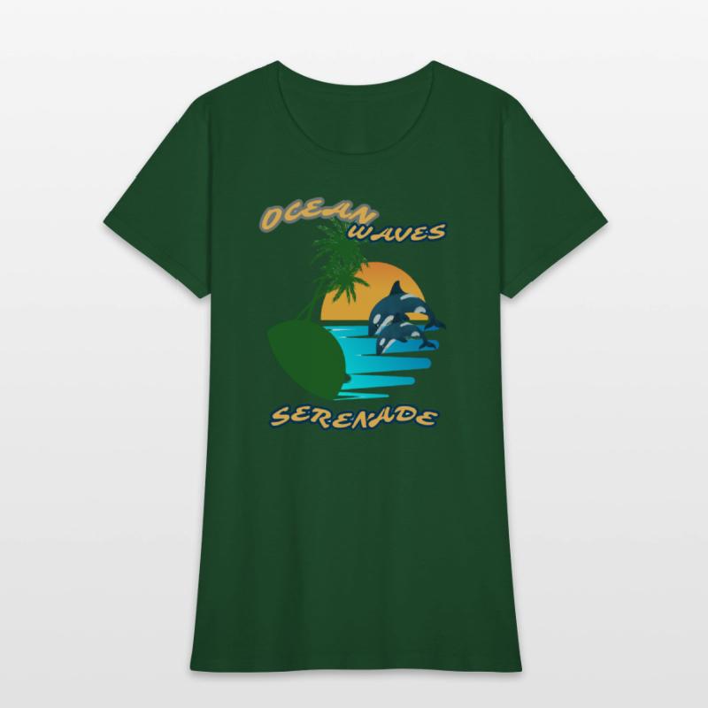 Summer serenade Fun day Ocean wave inspired Tee