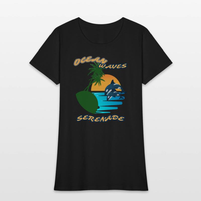 Summer serenade Fun day Ocean wave inspired Tee
