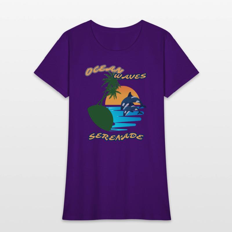 Summer serenade Fun day Ocean wave inspired Tee