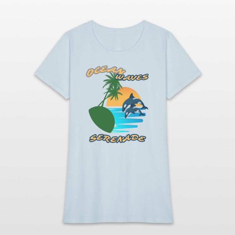Summer serenade Fun day Ocean wave inspired Tee