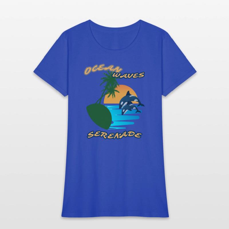 Summer serenade Fun day Ocean wave inspired Tee