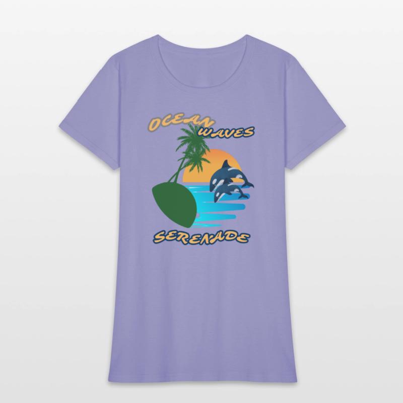 Summer serenade Fun day Ocean wave inspired Tee