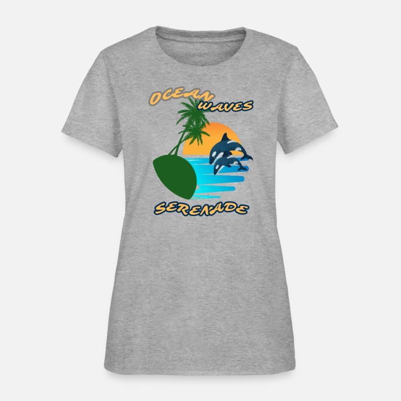 Summer serenade Fun day Ocean wave inspired Tee