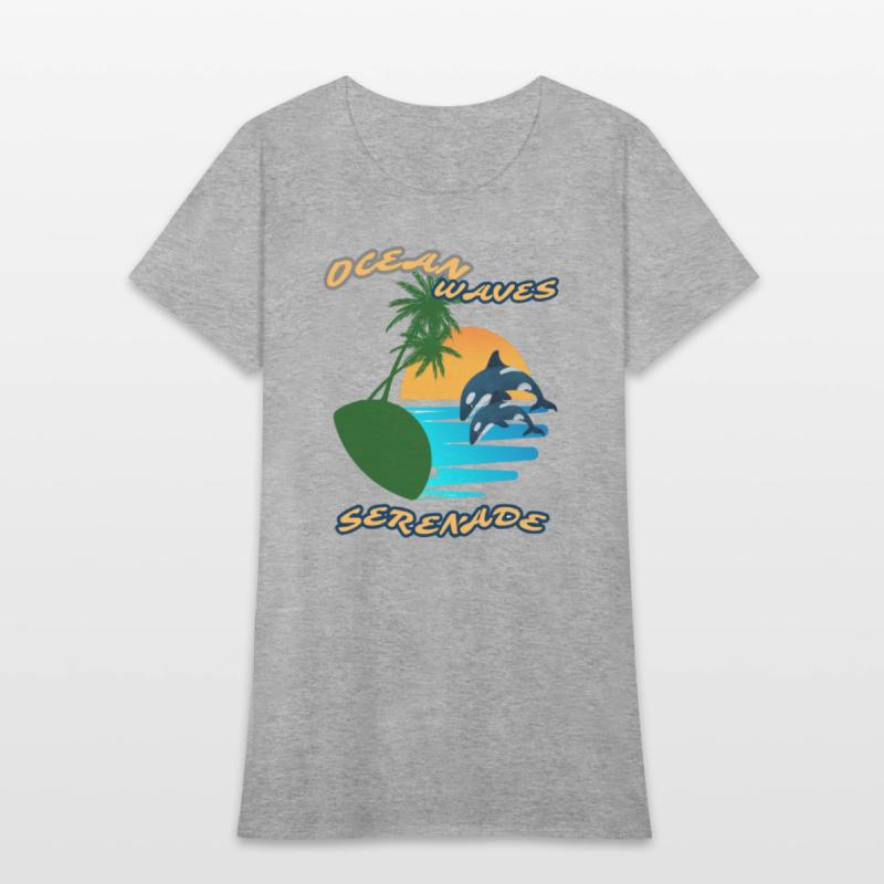 Summer serenade Fun day Ocean wave inspired Tee