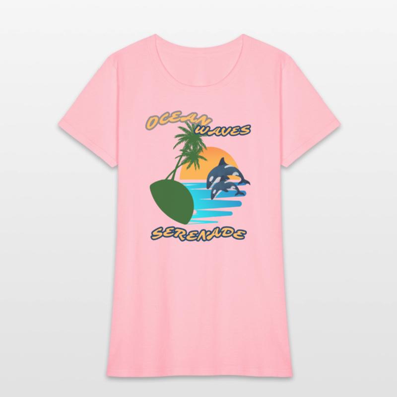 Summer serenade Fun day Ocean wave inspired Tee