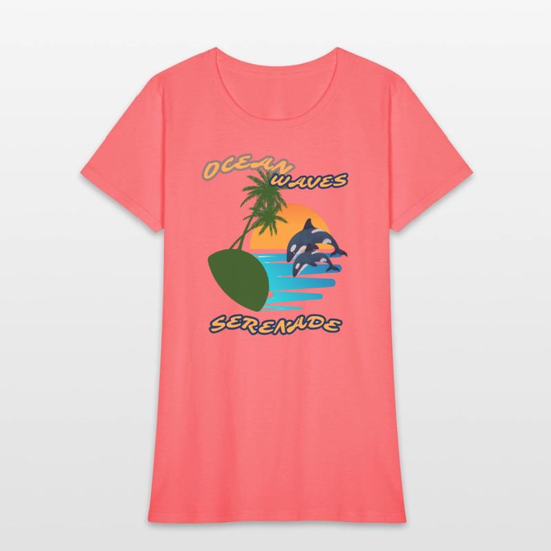 Summer serenade Fun day Ocean wave inspired Tee