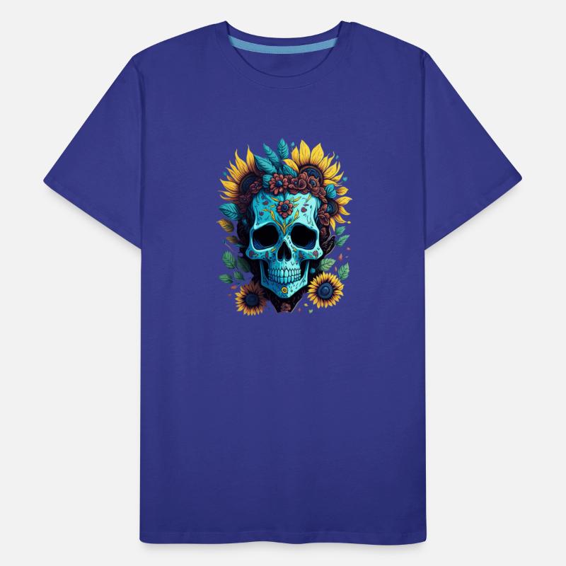 Sunflowers and Skull