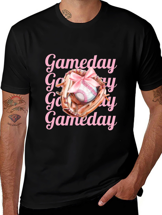Gameday Baseball Tee - Pink Ribbon Design