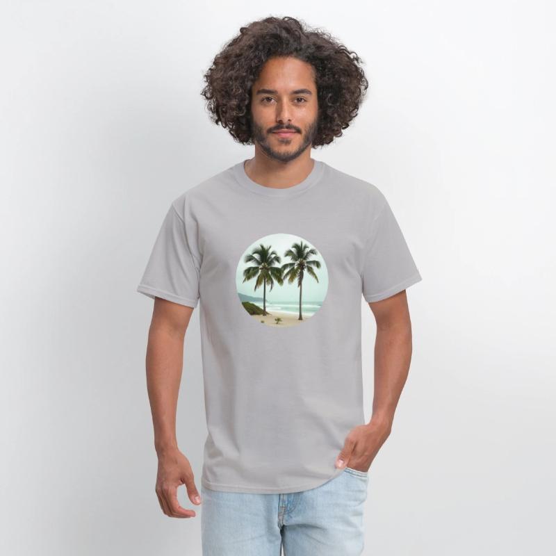 T shirt With Tropical Serenity