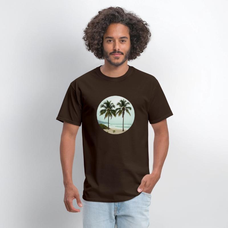 T shirt With Tropical Serenity
