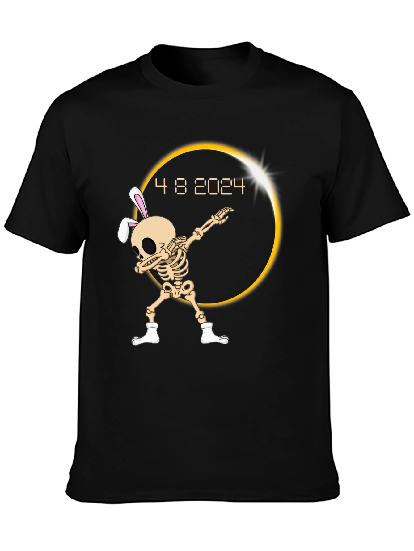 Eclipse 2024 Dab Skeleton T-Shirt