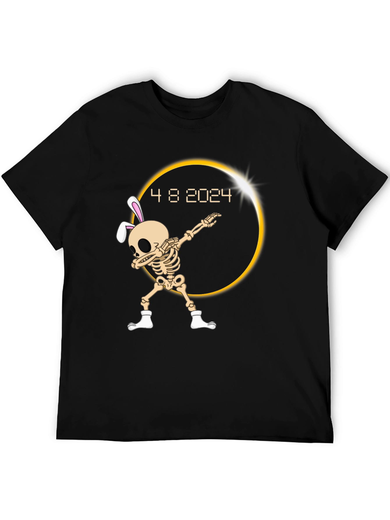 Eclipse 2024 Dab Skeleton T-Shirt