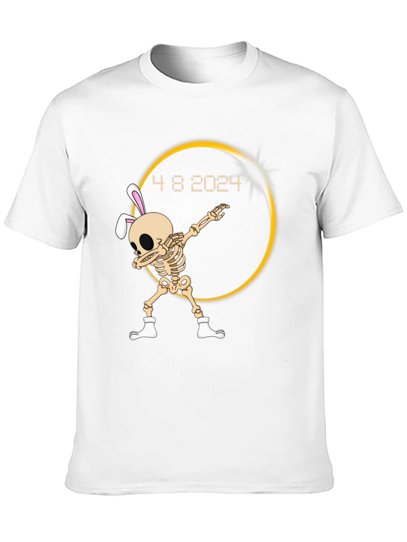 Eclipse 2024 Dab Skeleton T-Shirt