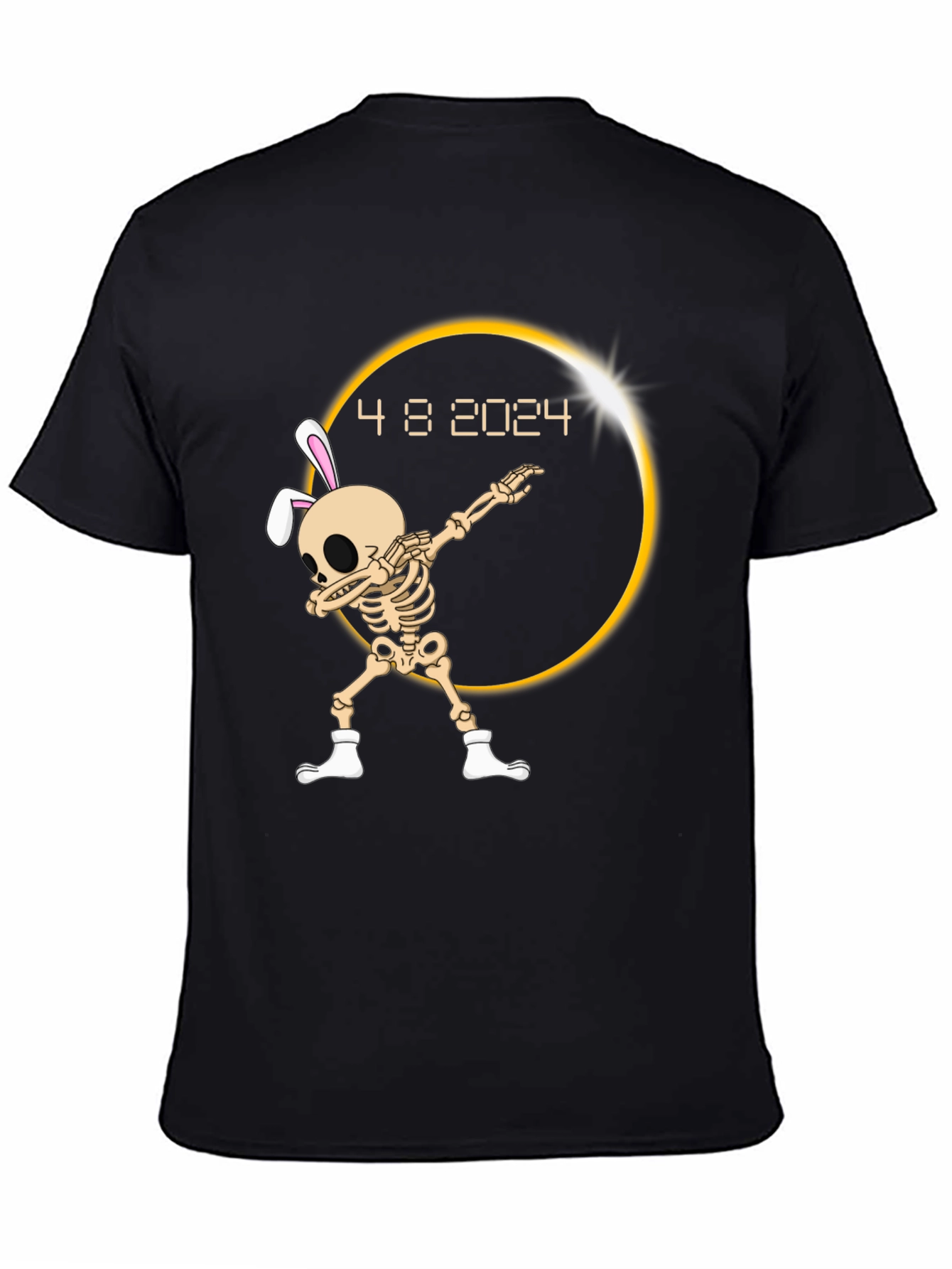 Eclipse 2024 Dab Skeleton T-Shirt