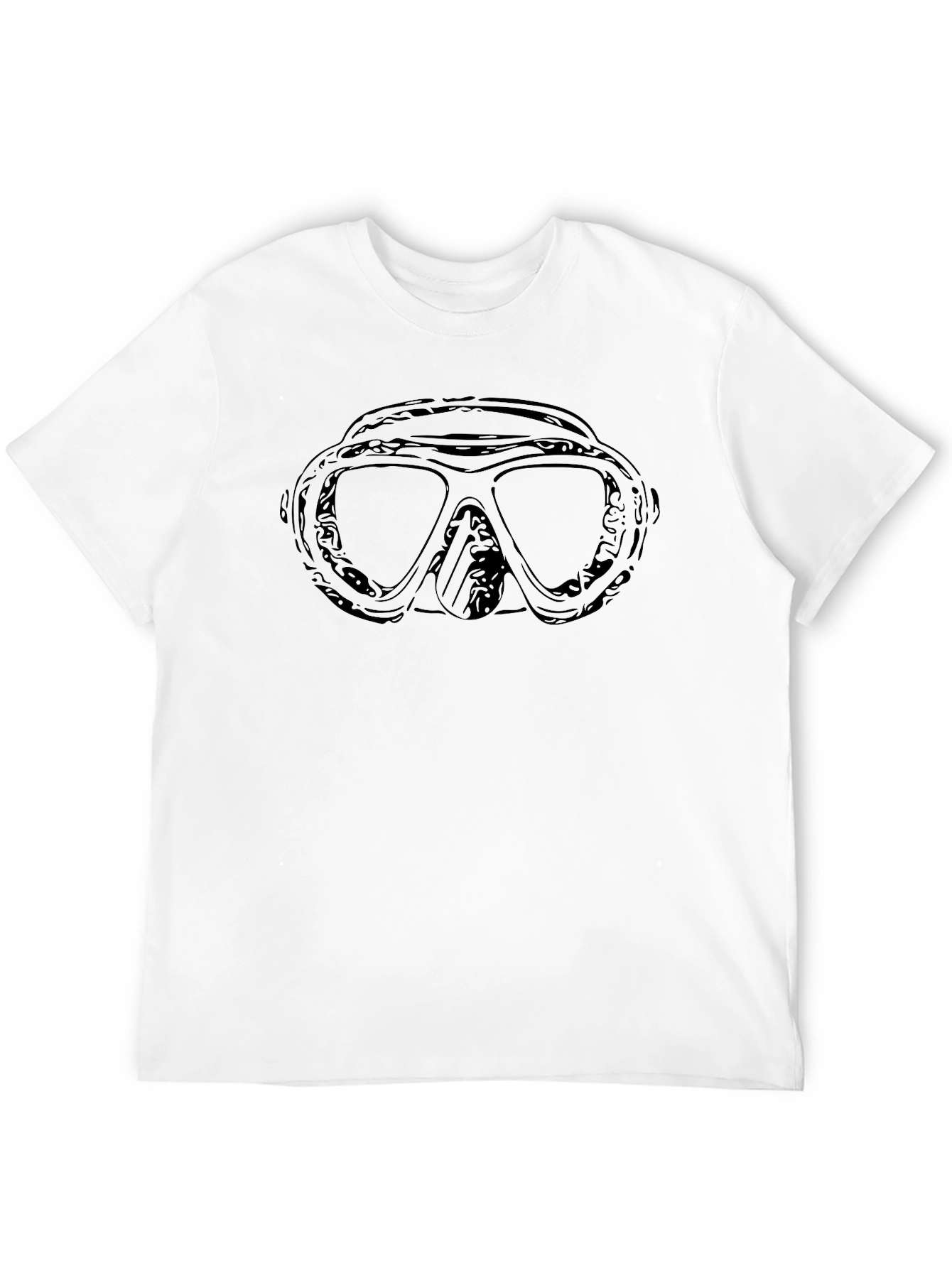 Diver Mask Graphic Tee - Black