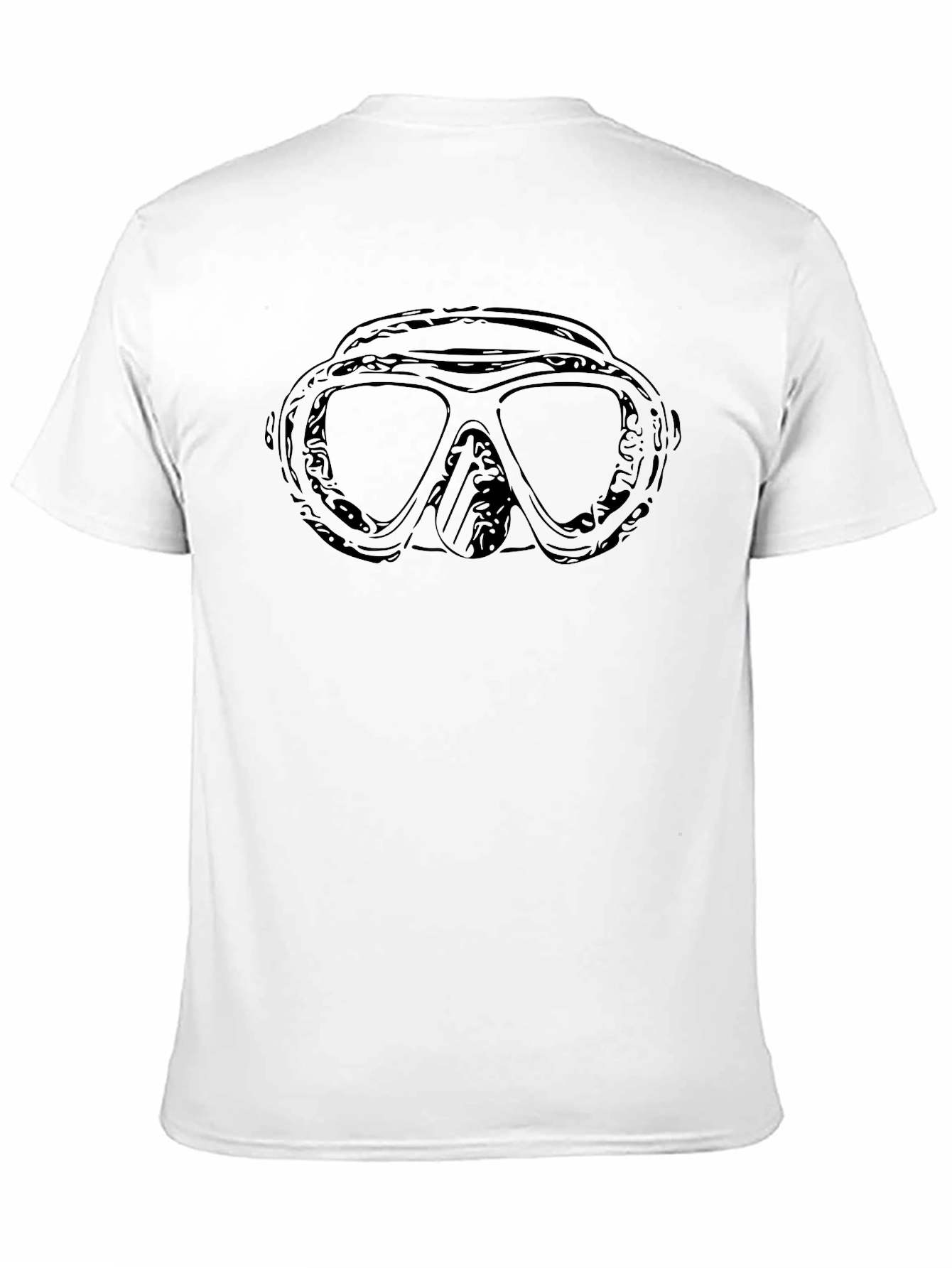 Diver Mask Graphic Tee - Black