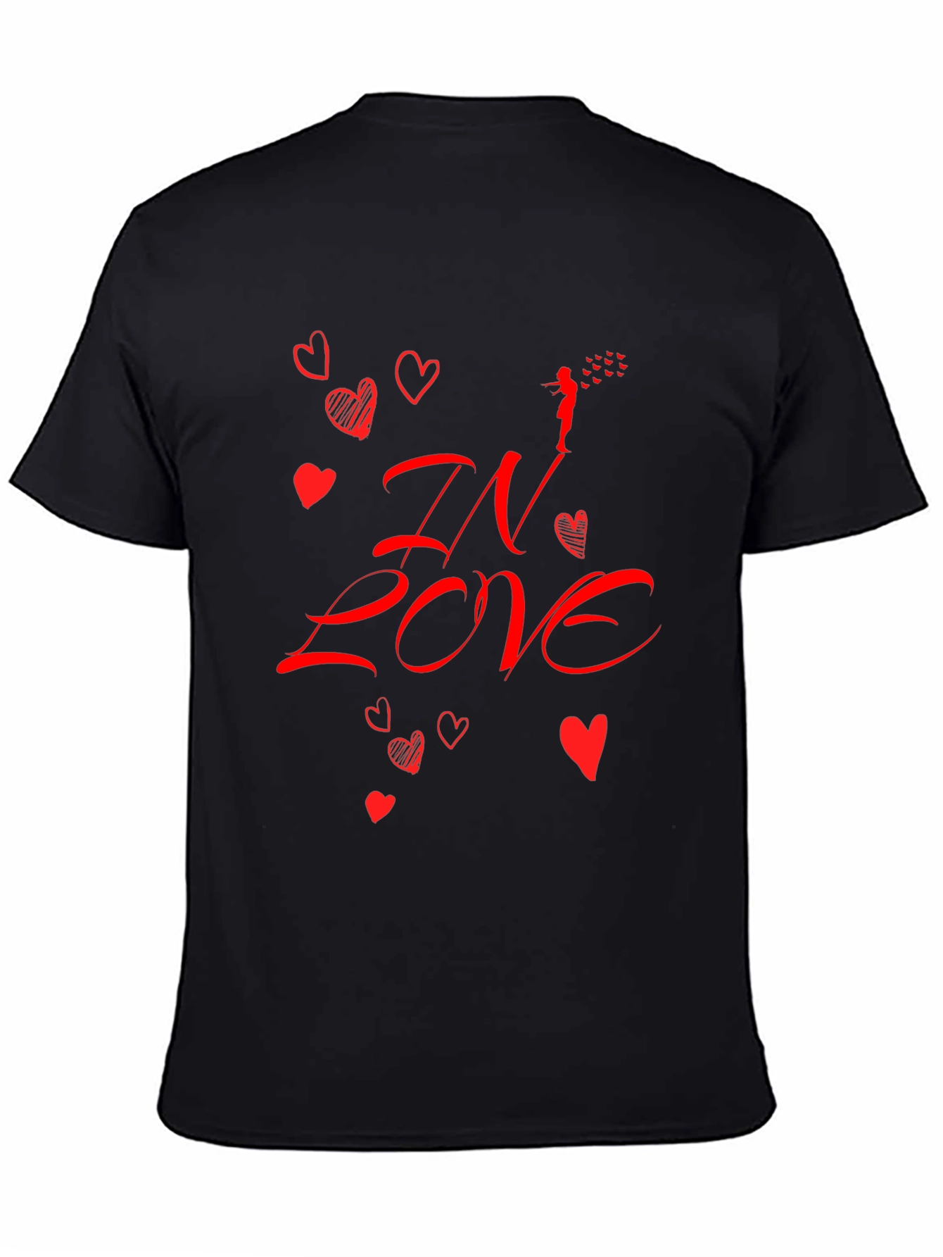 In Love Graphic Tee - Black Casual Shirt