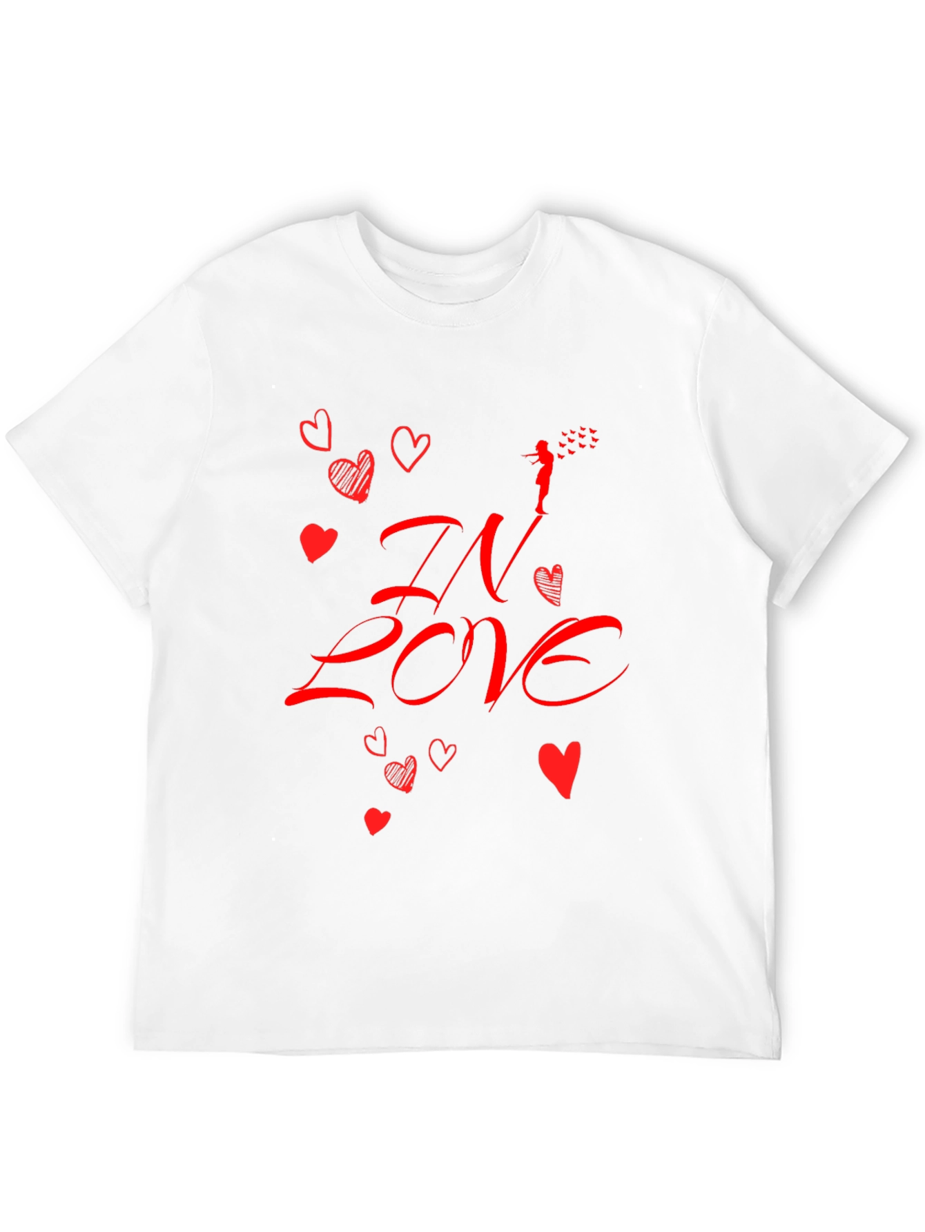 In Love Graphic Tee - Black Casual Shirt