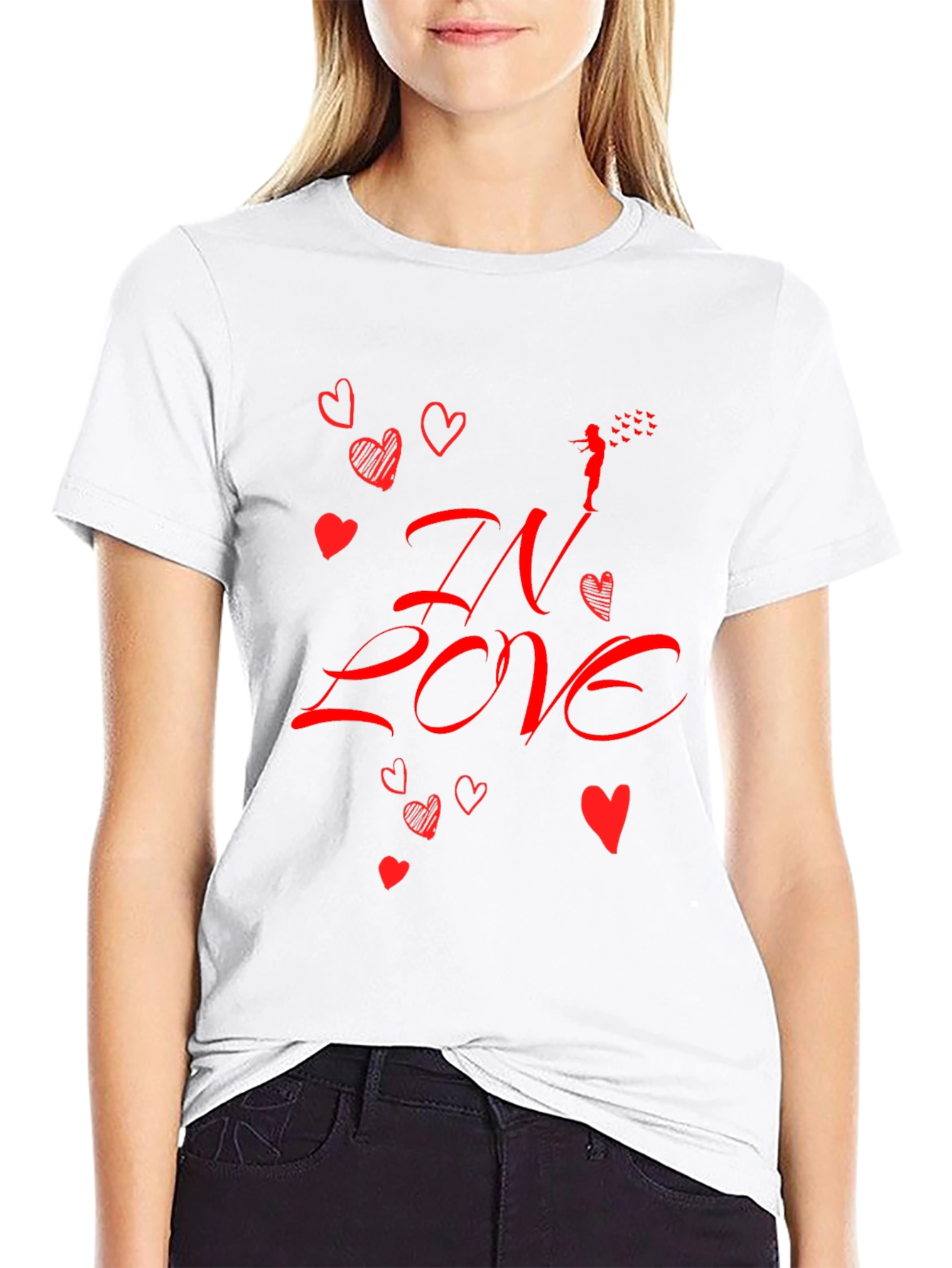In Love Graphic Tee - Black Casual Shirt