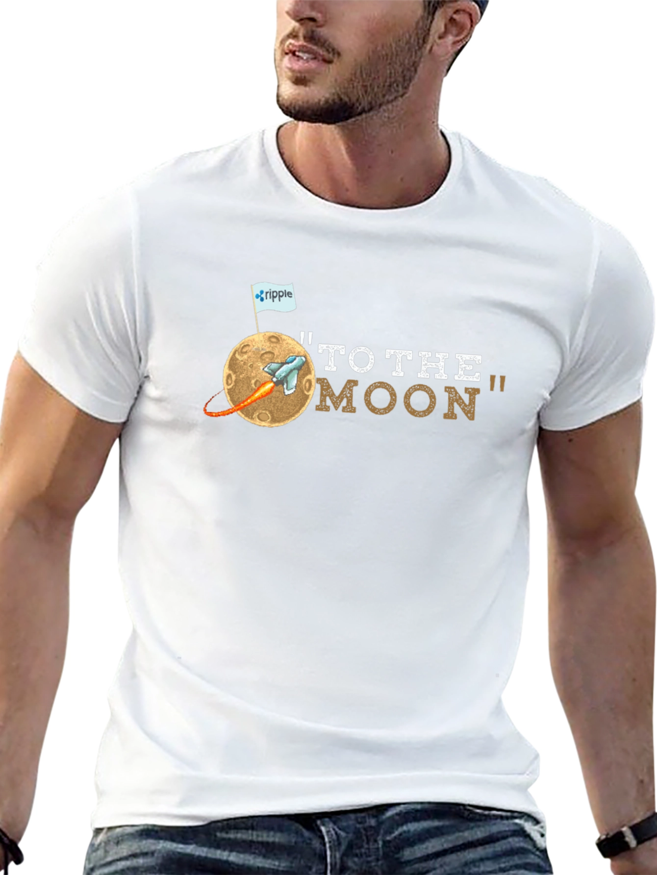 To the Moon Graphic Tee - Crypto Enthusiast Shirt
