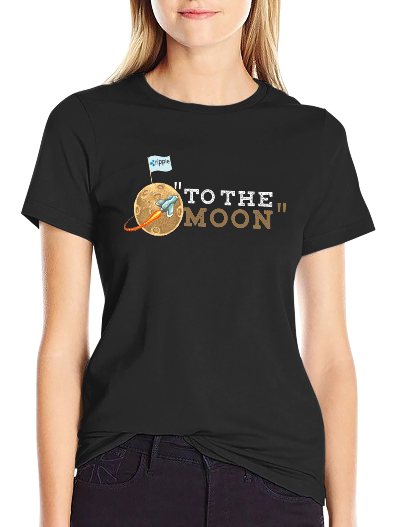 To the Moon Graphic Tee - Crypto Enthusiast Shirt
