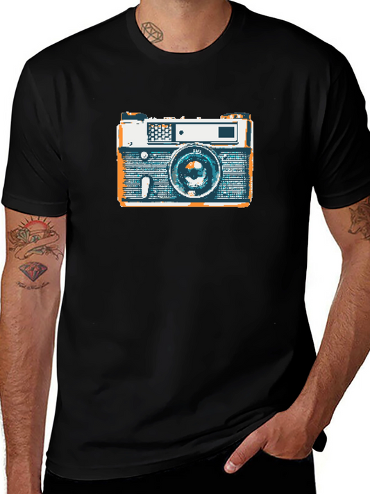 Vintage Camera Graphic Tee - Classic Photography Style