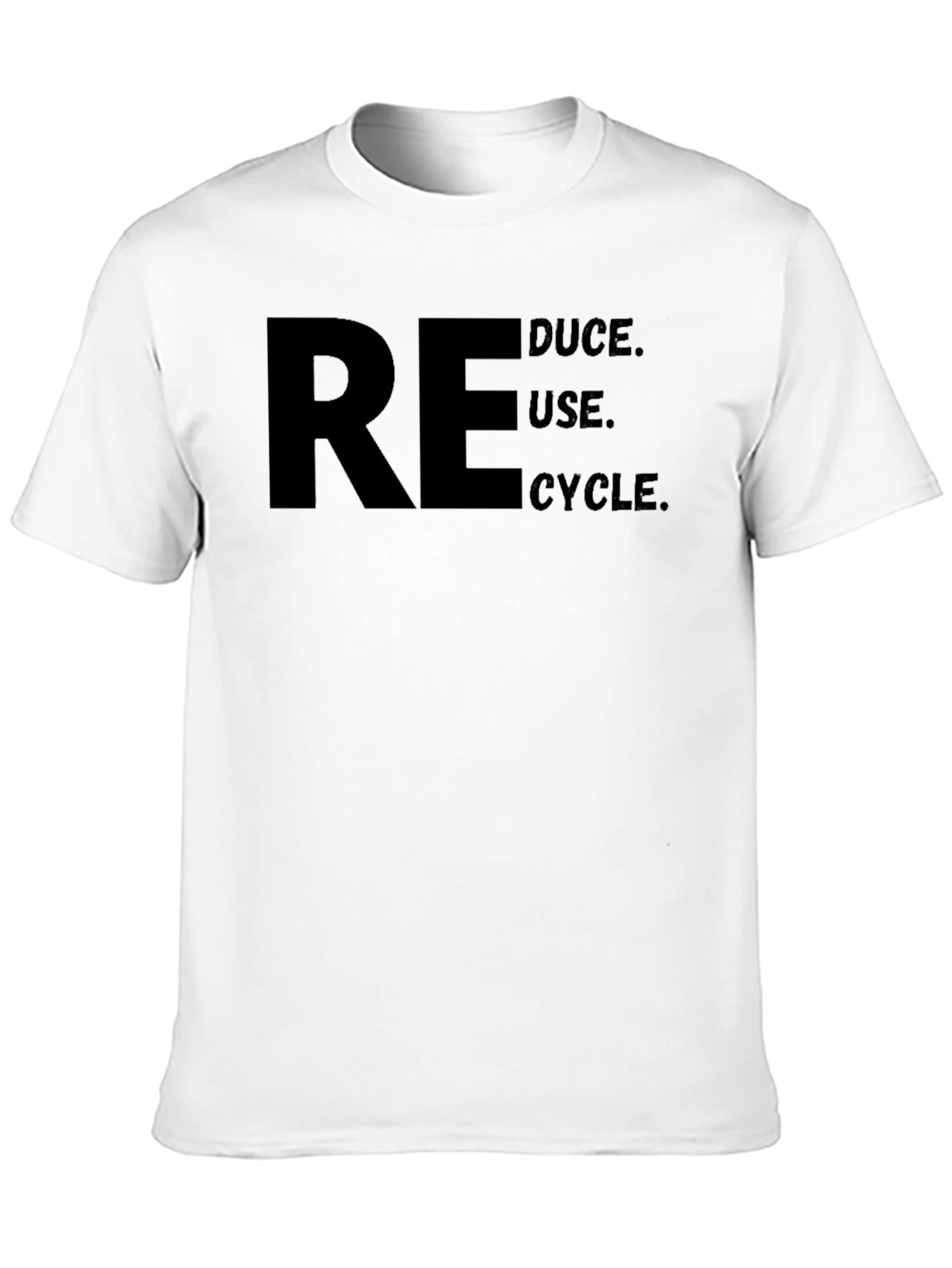 Reduce Reuse Recycle T-Shirt - Black Graphic Tee