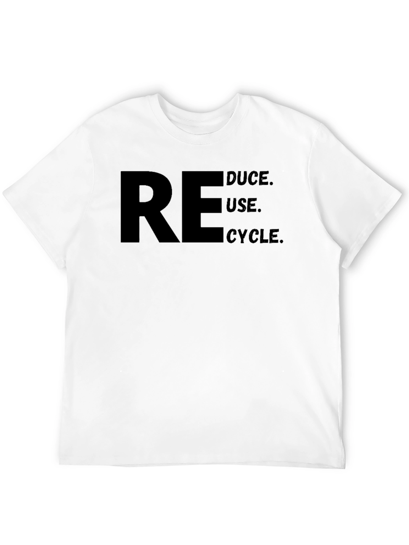 Reduce Reuse Recycle T-Shirt - Black Graphic Tee