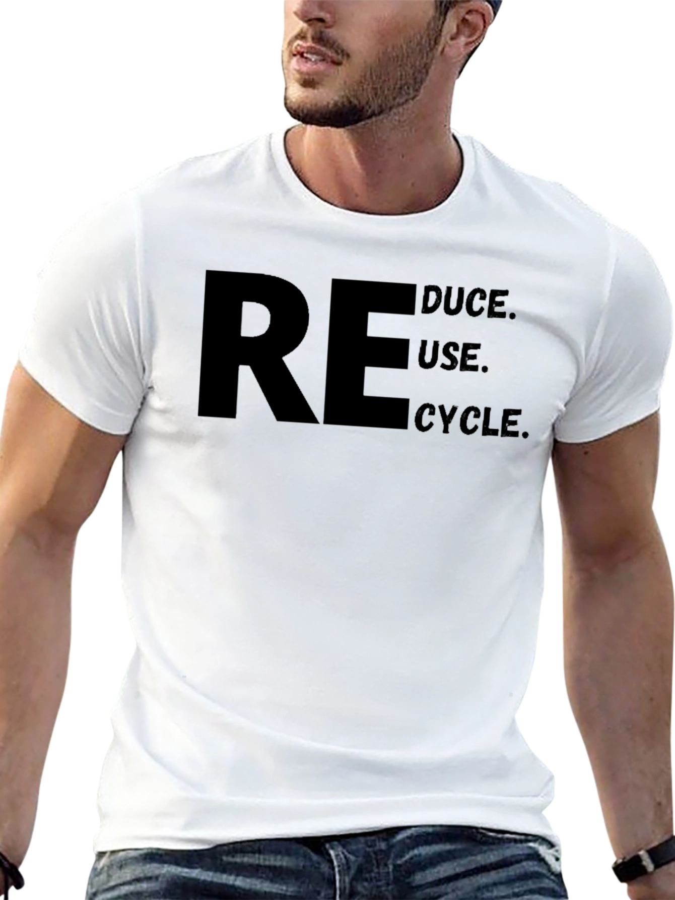 Reduce Reuse Recycle T-Shirt - Black Graphic Tee
