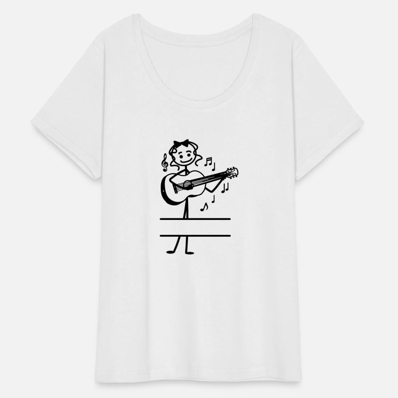 Text banner guitar girl