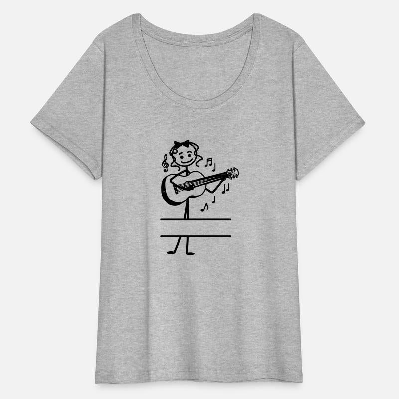 Text banner guitar girl