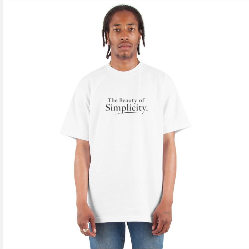 The Beauty of Simplicity–Minimalist Typography Tee