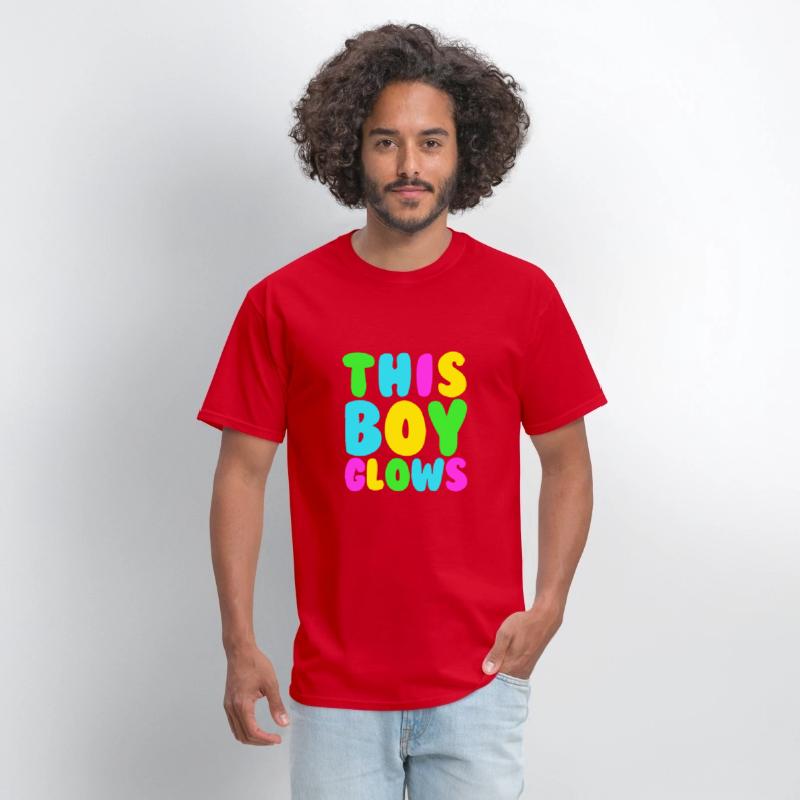 This Boy Glows Men's 80s Disco Boys Glow Day