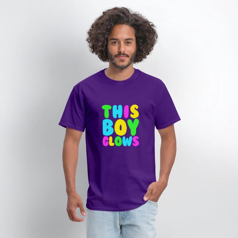 This Boy Glows Men's 80s Disco Boys Glow Day