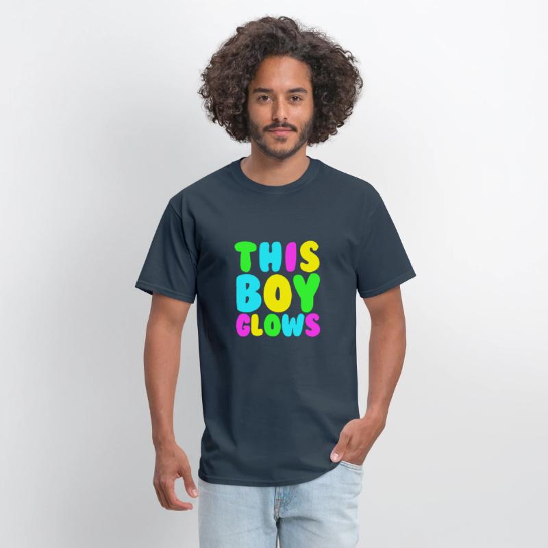 This Boy Glows Men's 80s Disco Boys Glow Day