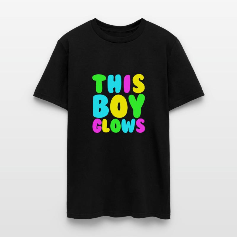 This Boy Glows Men's 80s Disco Boys Glow Day