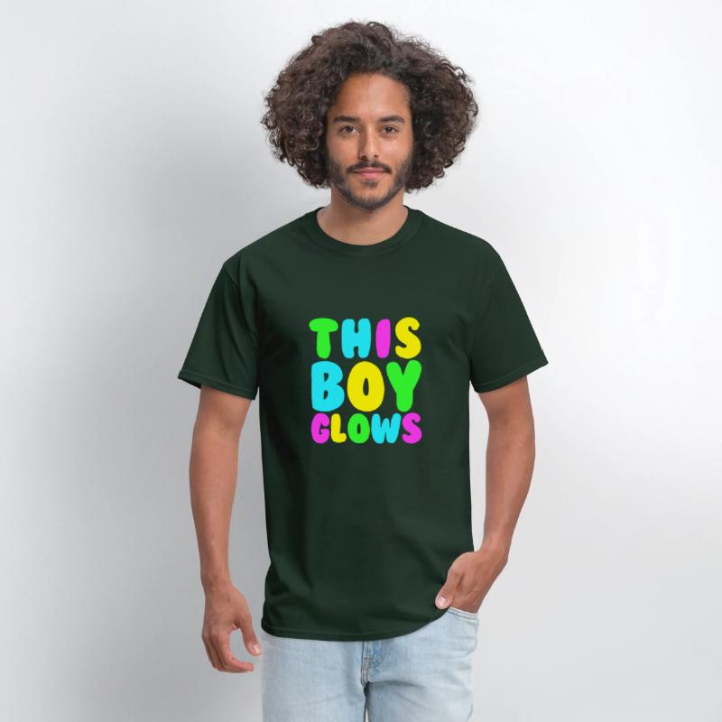 This Boy Glows Men's 80s Disco Boys Glow Day